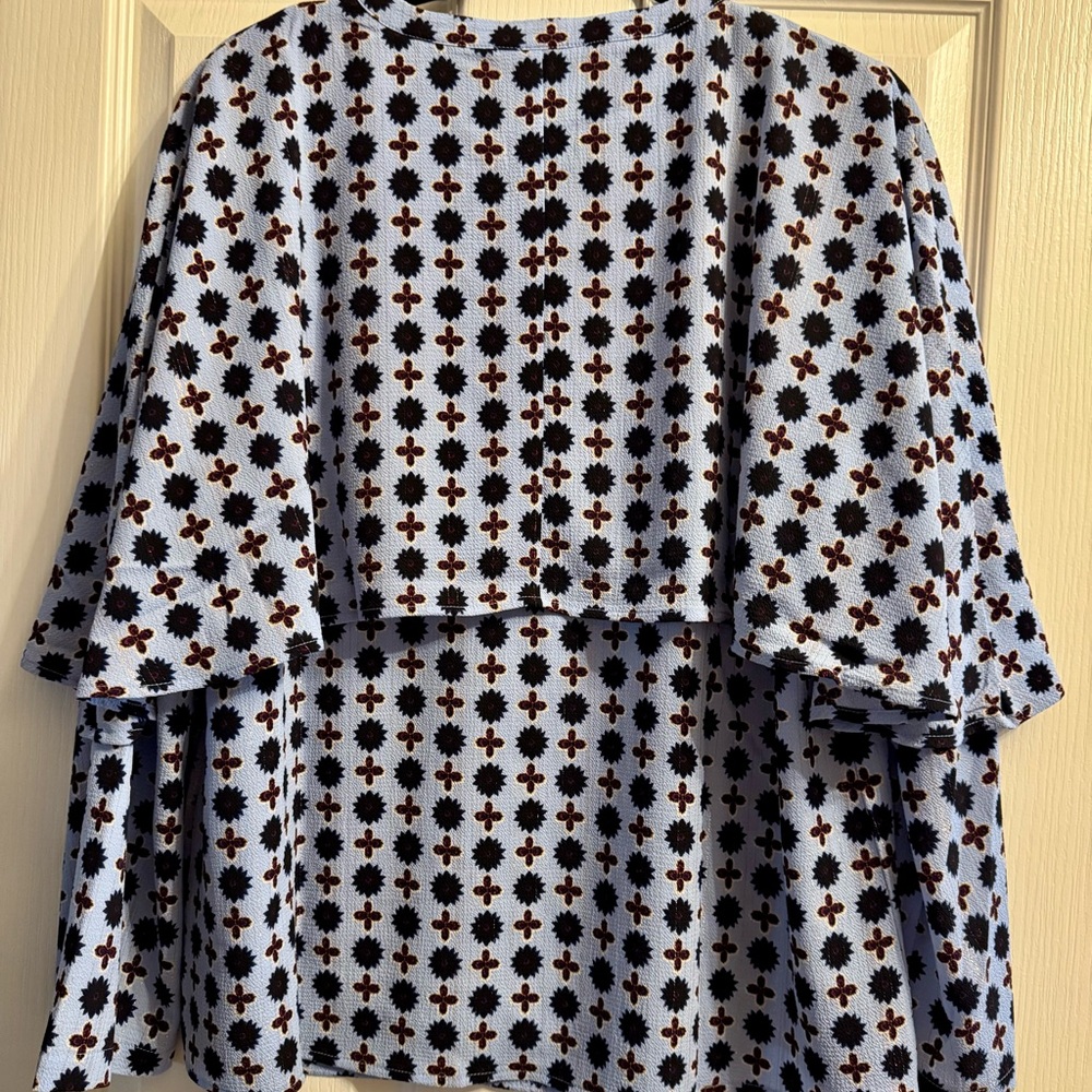 JM Collection Multicolor Patterned Top - Picture 10 of 16